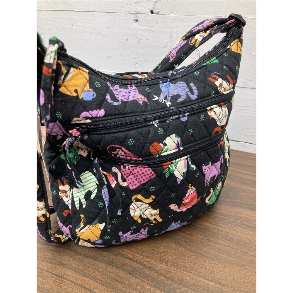 Vera Bradley ๐ HERDING CATS Heritage Trio Zip Hipster Purse Crossbody New V576 - Picture 5 of 8